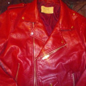 Zara basics faux leather jacket